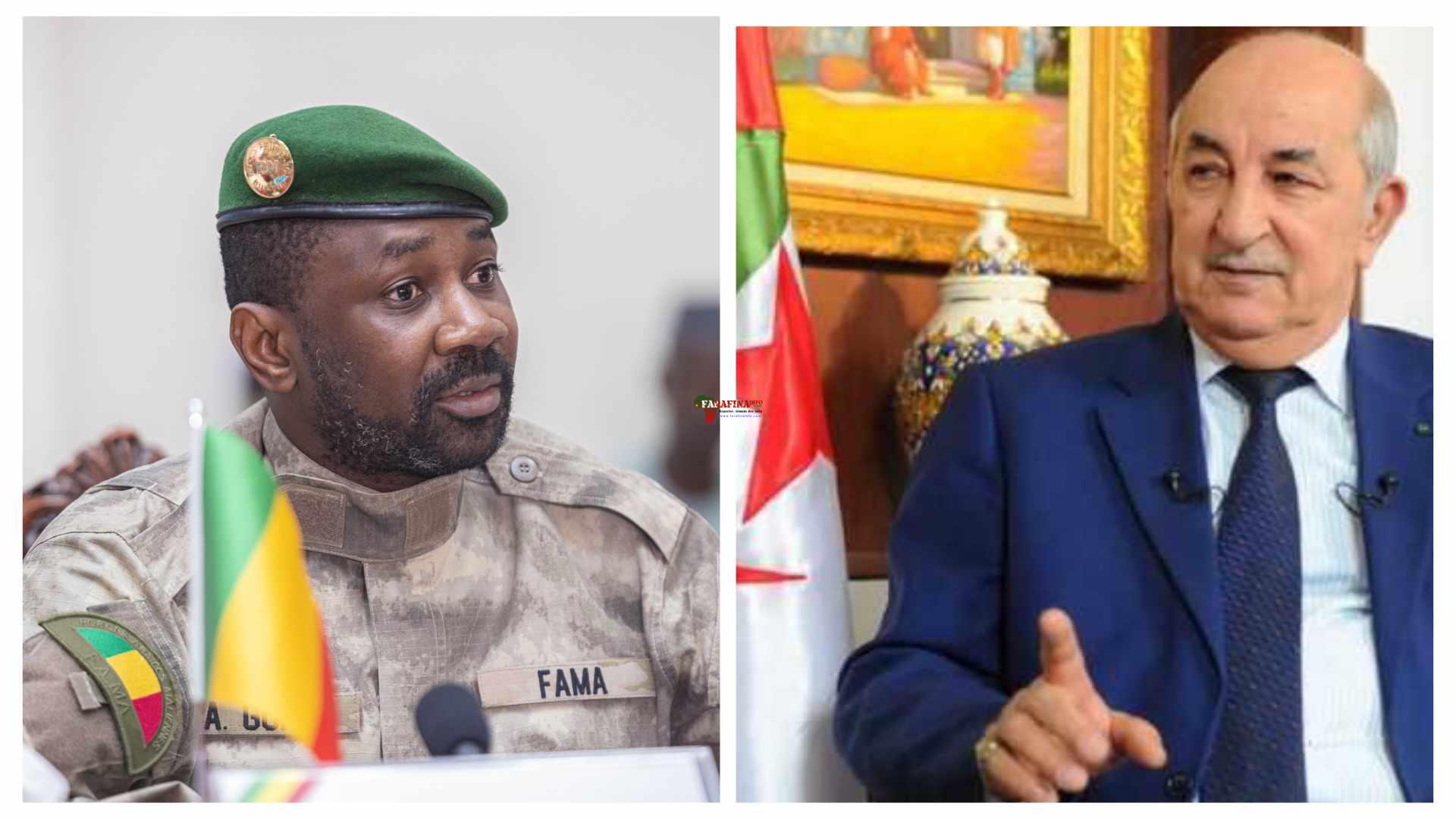 Tensions Algérie-Mali : La junte persiste, les relations s’effritent Mali & Algérie : Le ton monte ces derniers jours entre Bamako et Alger - Farafina Info